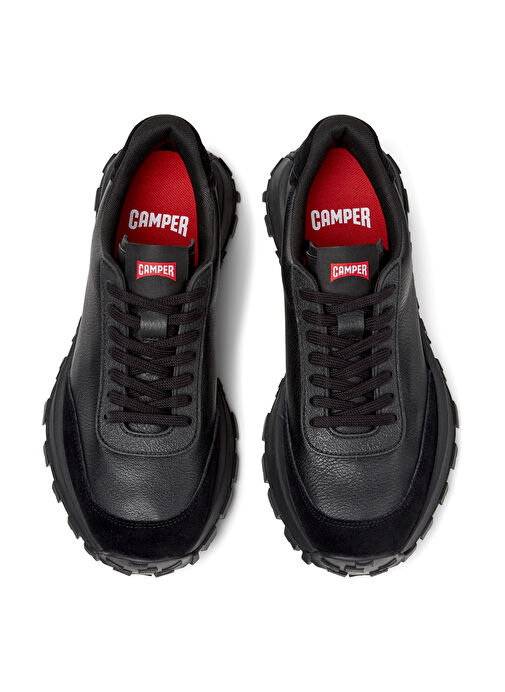 Camper Siyah Erkek Deri Sneaker Drift Trail - Görsel 4