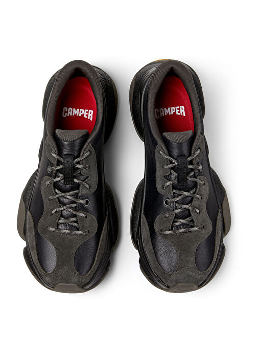 Camper Siyah Erkek Deri Sneaker Karst 2 - Görsel 4