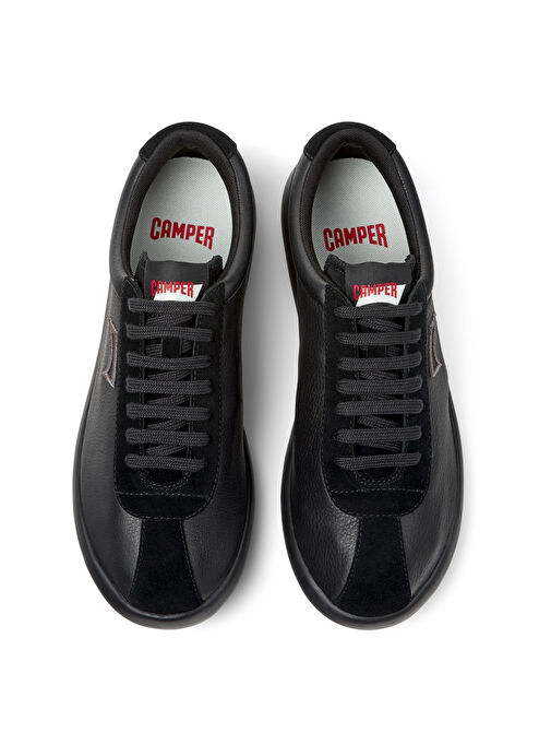 Camper Siyah Erkek Deri Sneaker Pelotas XLF - Görsel 4