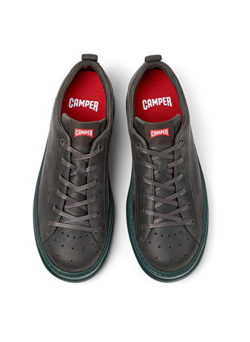 Camper Gri Erkek Deri Günlük Ayakkabı Runner Four - Görsel 4