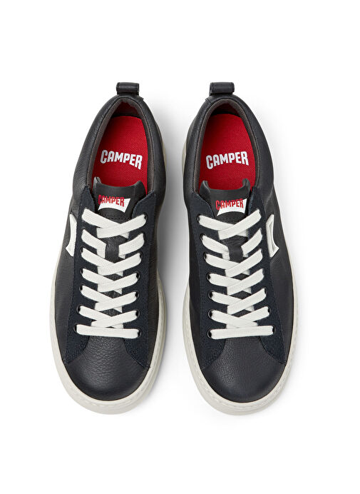 Camper Siyah Erkek Deri Günlük Ayakkabı Runner Four - Görsel 4