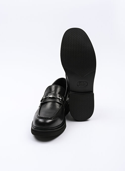 Karl Lagerfeld Siyah Erkek Deri Loafer KINGSTON Loafer - Görsel 6