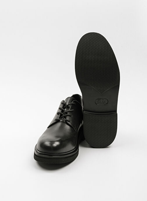 Karl Lagerfeld Siyah Erkek Deri Günlük Ayakkabı KINGSTON Derby Lace - Görsel 6