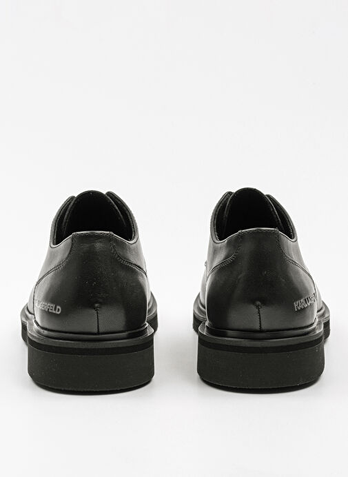Karl Lagerfeld Siyah Erkek Deri Günlük Ayakkabı KINGSTON Derby Lace - Görsel 5
