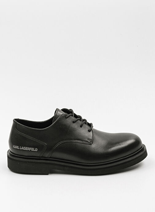 Karl Lagerfeld Siyah Erkek Deri Günlük Ayakkabı KINGSTON Derby Lace - Görsel 2
