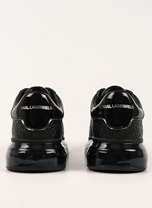 Karl Lagerfeld Siyah Erkek Sneaker KAPRI KUSHION Emboss Repeat Lo Lace - Görsel 5