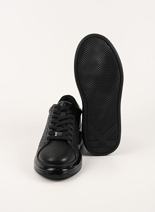 Karl Lagerfeld Siyah Erkek Sneaker KAPRI KUSHION Emboss Repeat Lo Lace - Görsel 6
