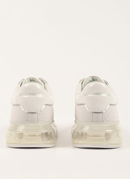 Karl Lagerfeld Beyaz Erkek Sneaker KAPRI KUSHION Emboss Repeat Lo Lace - Görsel 5