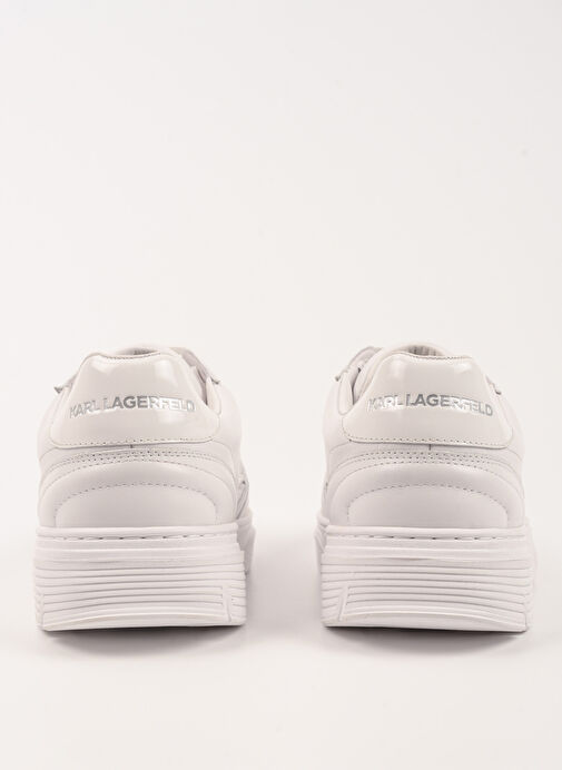 Karl Lagerfeld Beyaz Erkek Deri Sneaker KOURTNEY Monogram Emboss - Görsel 5
