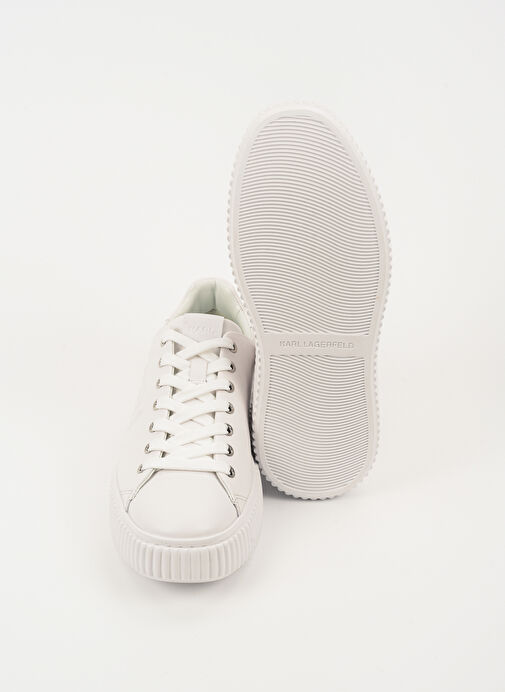 K Karl Lagerfeld Beyaz Erkek Deri Sneaker KAPRIKA Geometrikarl Logo - Görsel 6