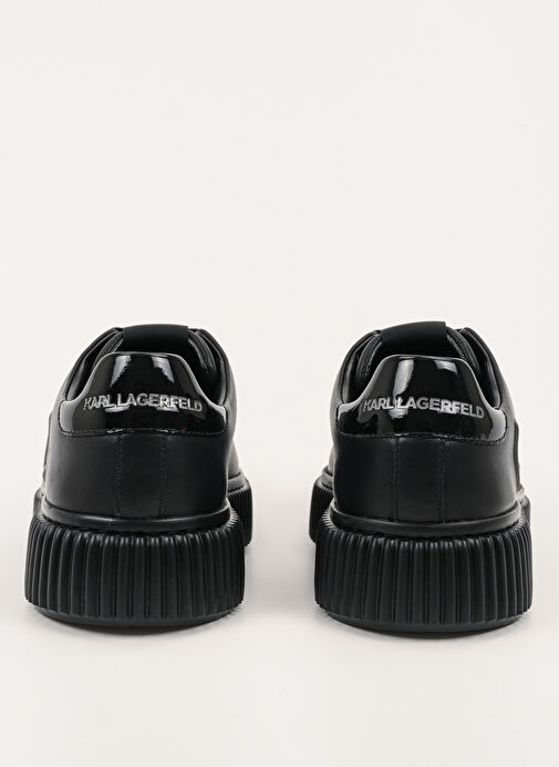 Karl Lagerfeld Siyah Erkek Deri Sneaker KAPRIKA Geometrikarl Logo - Görsel 5