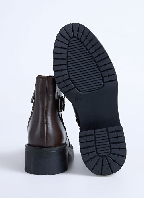 Bulldozer Kahverengi Kadın Deri Bot BUL-260562 - Görsel 5