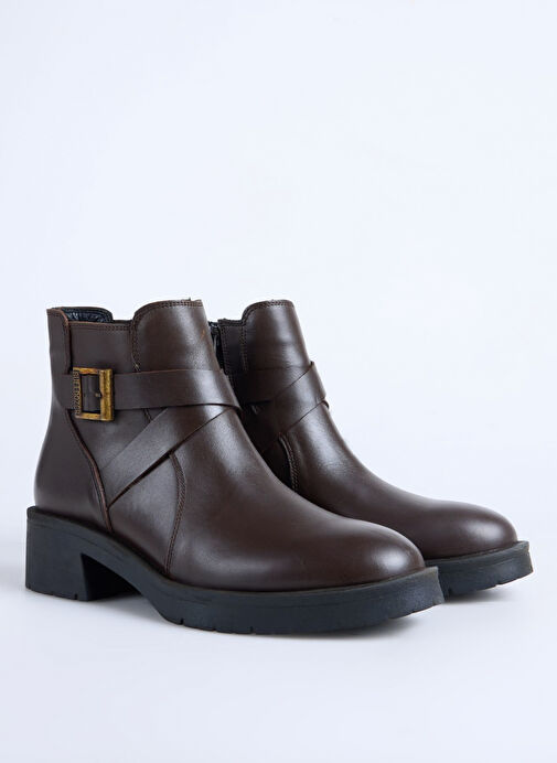 Bulldozer Kahverengi Kadın Deri Bot BUL-260562 - Görsel 3