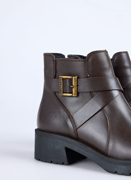 Bulldozer Kahverengi Kadın Deri Bot BUL-260562 - Görsel 6