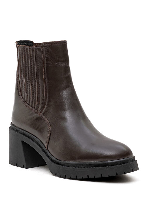 Bulldozer Kahverengi Kadın Deri Bot BUL-260558 - Görsel 3