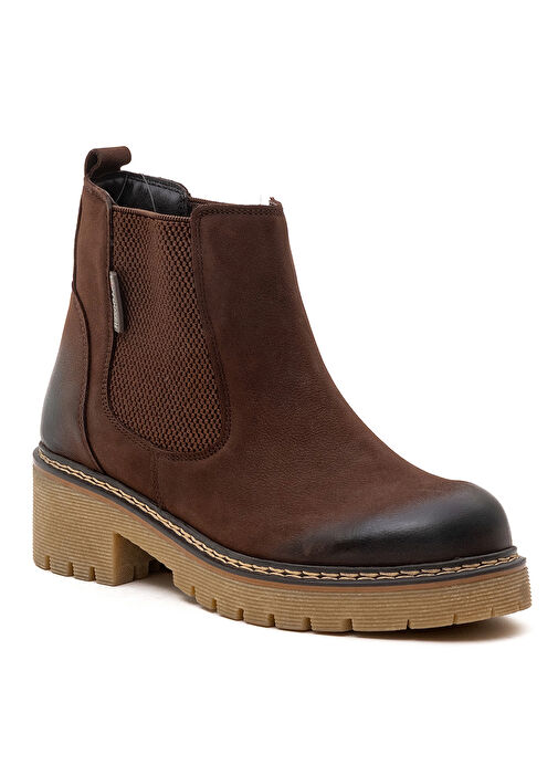 Bulldozer Kahverengi Kadın Deri Bot BUL-260504 - Görsel 3