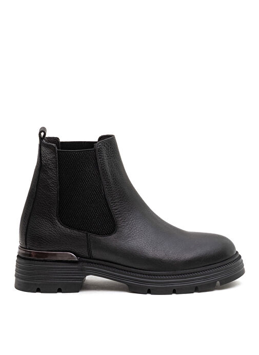 Bulldozer Siyah Kadın Deri Bot BUL-260828 - Görsel 2