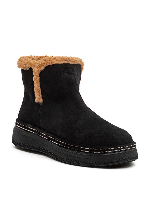 Bulldozer Siyah Kadın Deri Bot BUL-260695 - Görsel 3