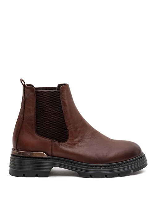 Bulldozer Taba Kadın Deri Bot BUL-260828 - Görsel 2