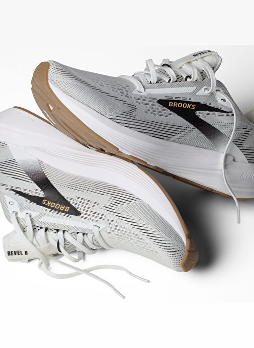 Brooks 1104681D107 Revel 8 Beyaz Erkek Koşu Ayakkabısı - Görsel 3