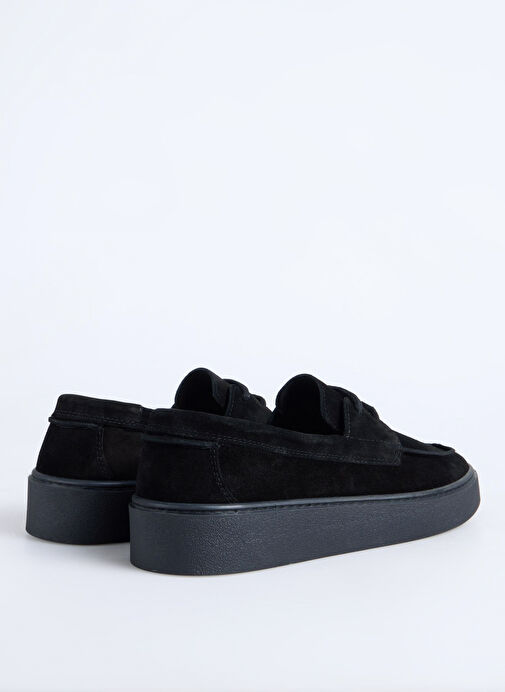 F By Fabrika Siyah Erkek Deri Günlük Ayakkabı DOMER - Görsel 4