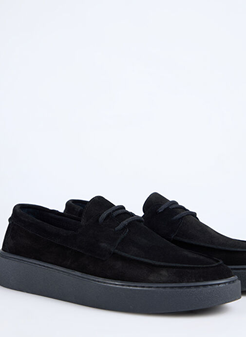 F By Fabrika Siyah Erkek Deri Günlük Ayakkabı DOMER - Görsel 6