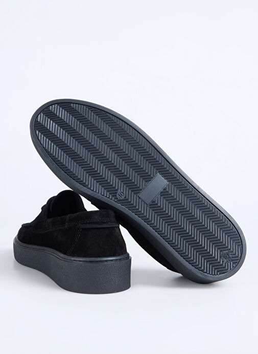 F By Fabrika Siyah Erkek Deri Günlük Ayakkabı DOMER - Görsel 5