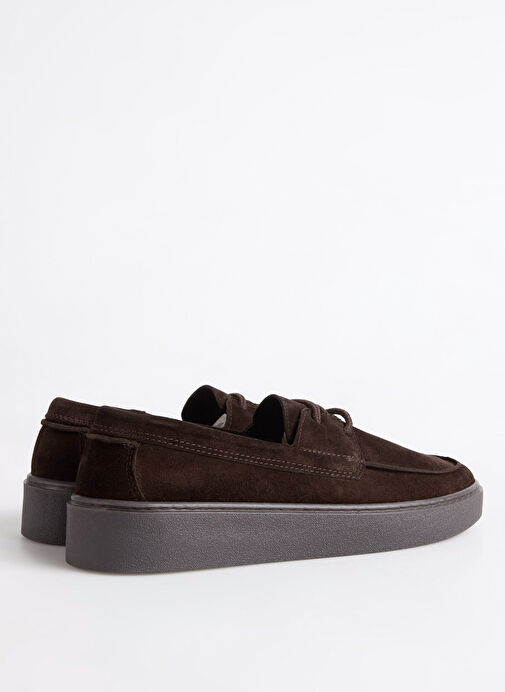 F By Fabrika Kahverengi Erkek Deri Günlük Ayakkabı DOMER - Görsel 4