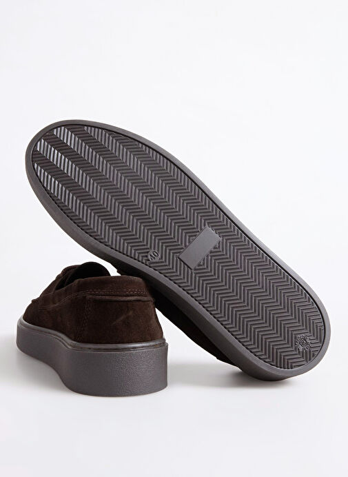 F By Fabrika Kahverengi Erkek Deri Günlük Ayakkabı DOMER - Görsel 5