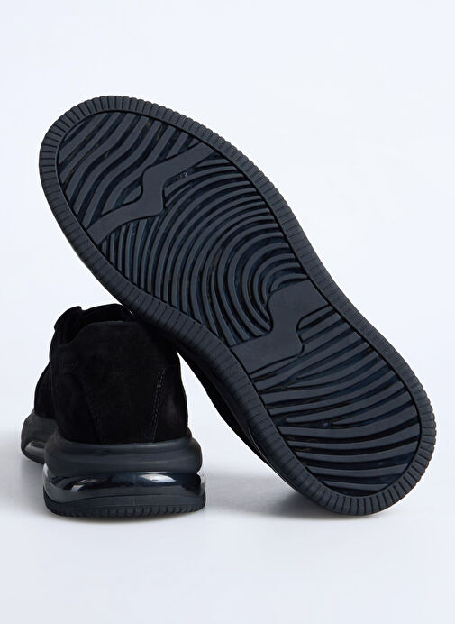 F By Fabrika Siyah Erkek Deri Sneaker MALONE - Görsel 5