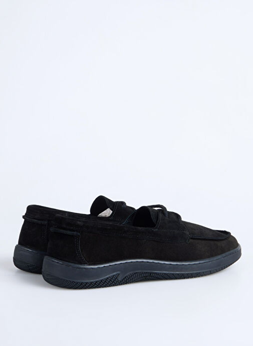 F By Fabrika Siyah Erkek Deri Günlük Ayakkabı TIAN - Görsel 4