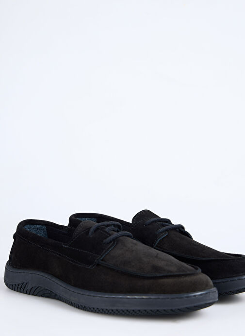 F By Fabrika Siyah Erkek Deri Günlük Ayakkabı TIAN - Görsel 6