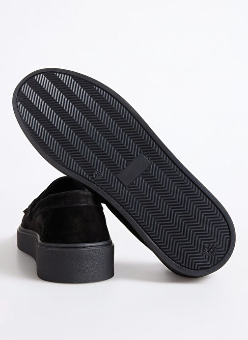 F By Fabrika Siyah Erkek Deri Günlük Ayakkabı KUBU - Görsel 5