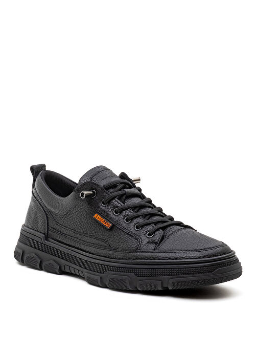 Bulldozer Siyah Erkek Deri Günlük Ayakkabı BUL-260081 - Görsel 3