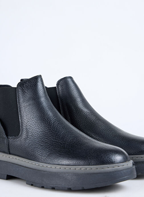 F By Fabrika Siyah Erkek Deri Bot WILHE - Görsel 6