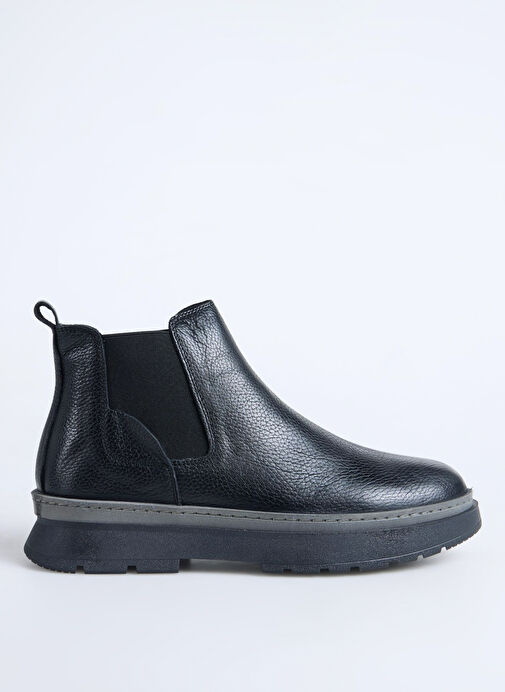 F By Fabrika Siyah Erkek Deri Bot WILHE - Görsel 2