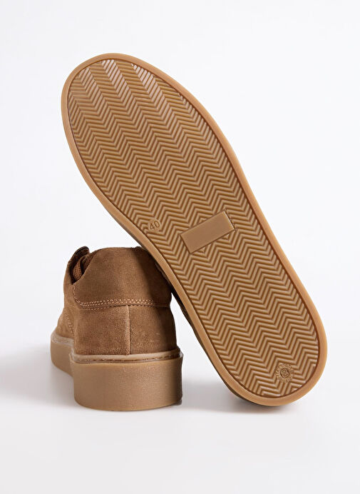 F By Fabrika Taba Erkek Deri Sneaker GOMA - Görsel 5