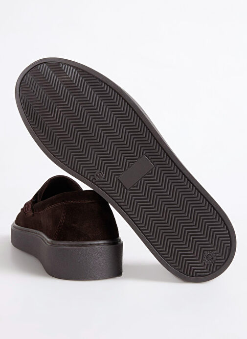 F By Fabrika Kahverengi Erkek Deri Günlük Ayakkabı KUBU - Görsel 5