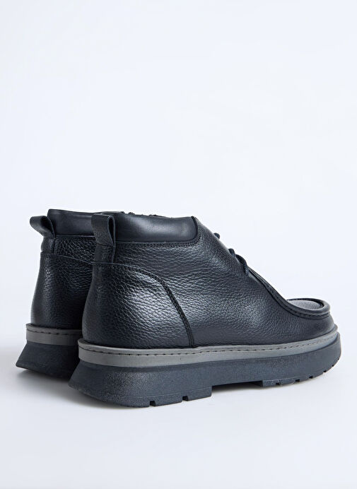 F By Fabrika Siyah Erkek Deri Bot VERI - Görsel 4