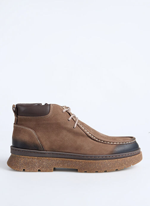 F By Fabrika Kahverengi Erkek Deri Bot VERI - Görsel 2