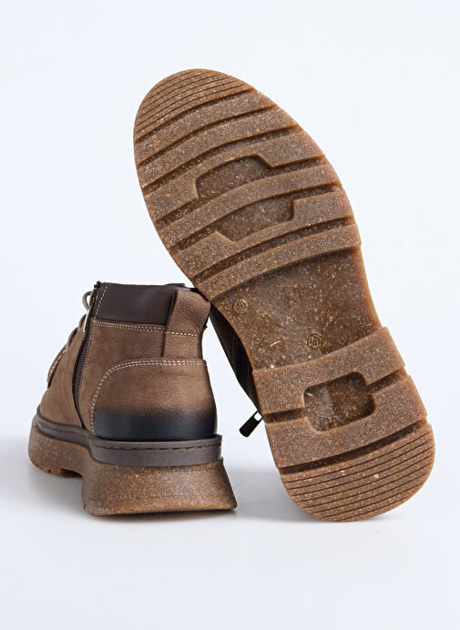 F By Fabrika Kahverengi Erkek Deri Bot VERI - Görsel 5