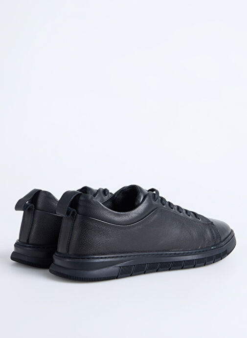 F By Fabrika Siyah Erkek Deri Sneaker TAIN - Görsel 4