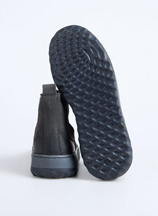 F By Fabrika Antrasit Erkek Deri Bot SARU - Görsel 5