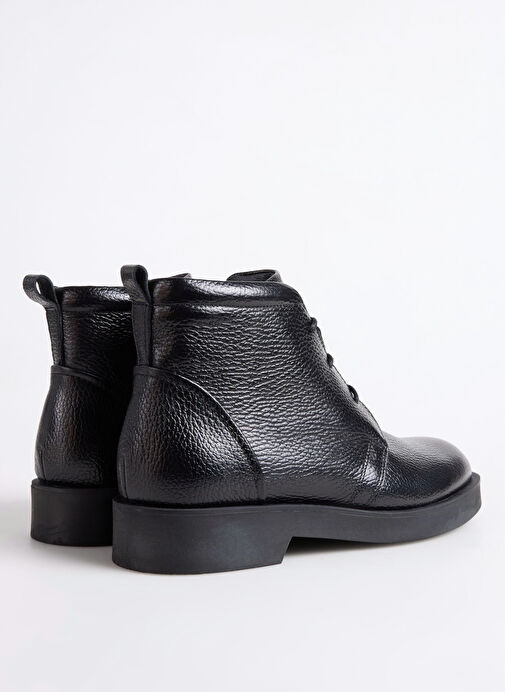 F By Fabrika Siyah Erkek Deri Bot LASHA - Görsel 4