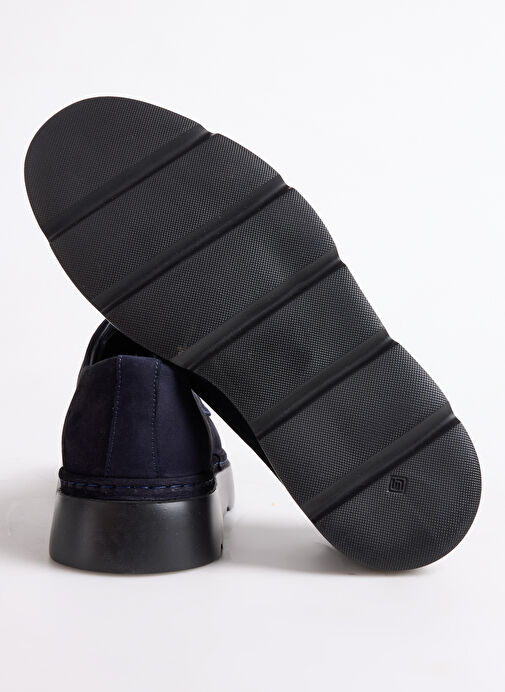 F By Fabrika Lacivert Erkek Deri Günlük Ayakkabı DANI - Görsel 5