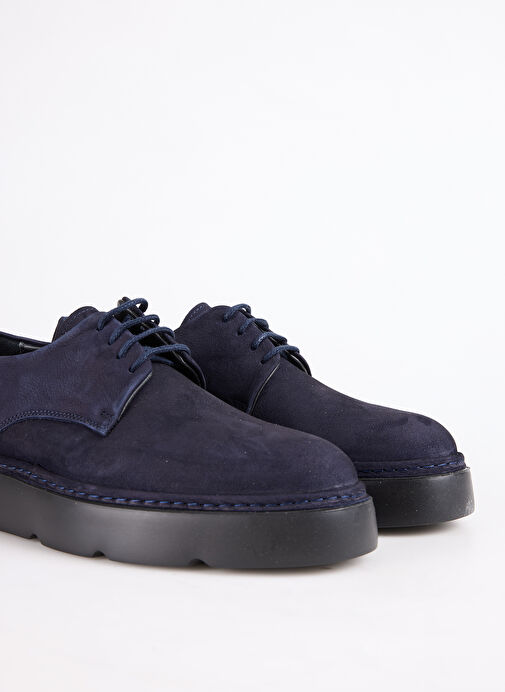 F By Fabrika Lacivert Erkek Deri Günlük Ayakkabı DANI - Görsel 6