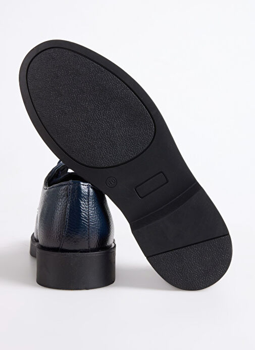 F By Fabrika Lacivert Erkek Deri Klasik Ayakkabı ARUN - Görsel 5