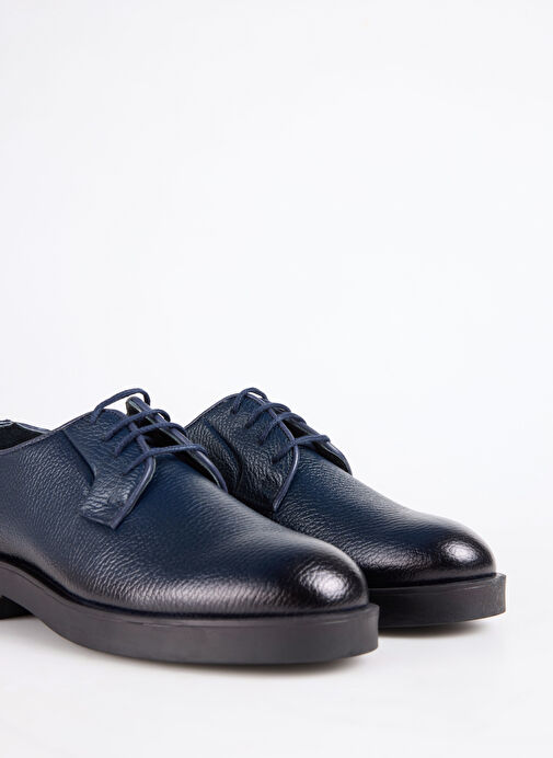 F By Fabrika Lacivert Erkek Deri Klasik Ayakkabı ARUN - Görsel 6