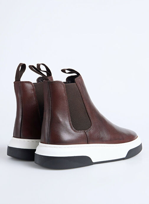 F By Fabrika Kahverengi Erkek Deri Bot LADEN - Görsel 4