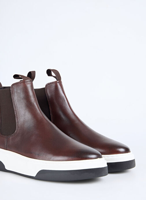 F By Fabrika Kahverengi Erkek Deri Bot LADEN - Görsel 6